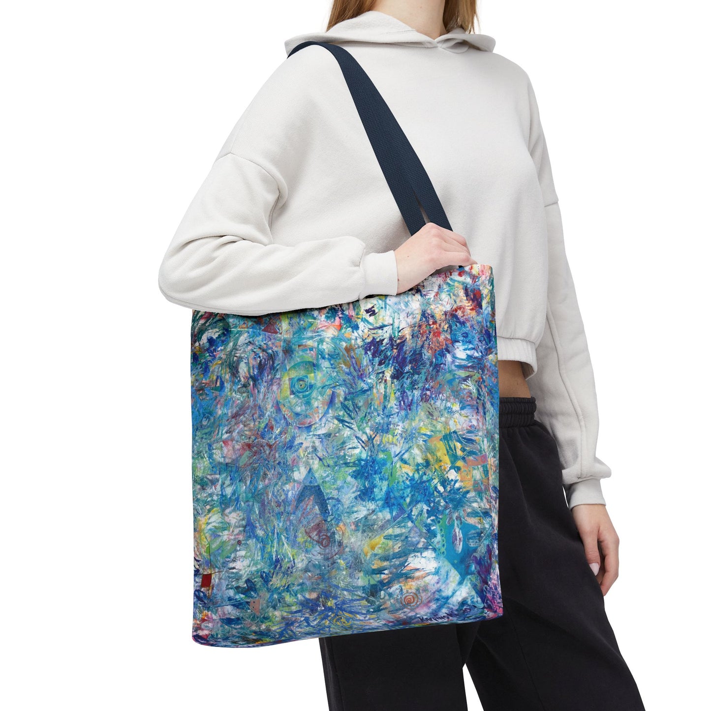 Ascension Abstract Art Canvas Tote Bag - Leslie Karpinski
