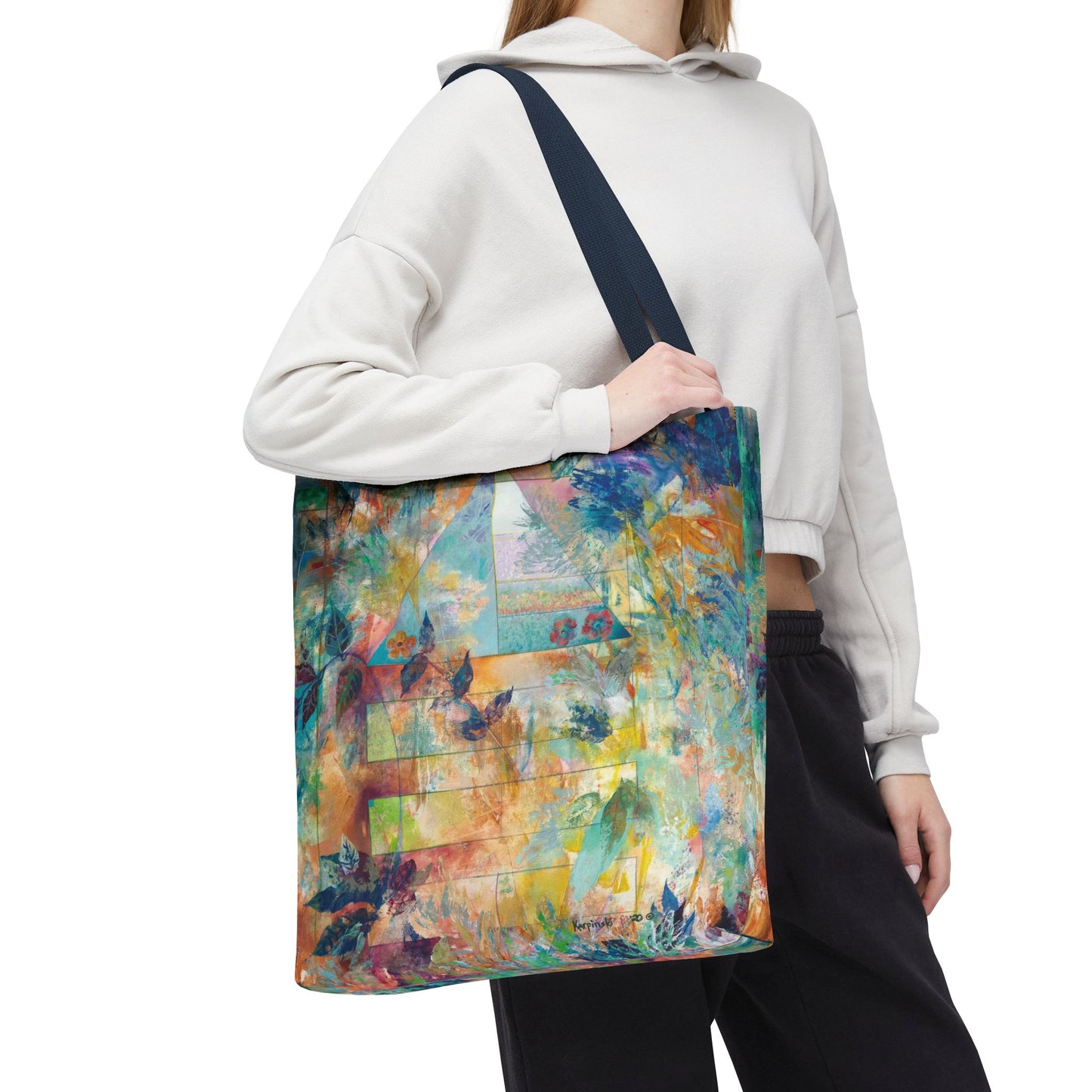 Peace in Nature Art Canvas Tote Bag - Leslie Karpinski