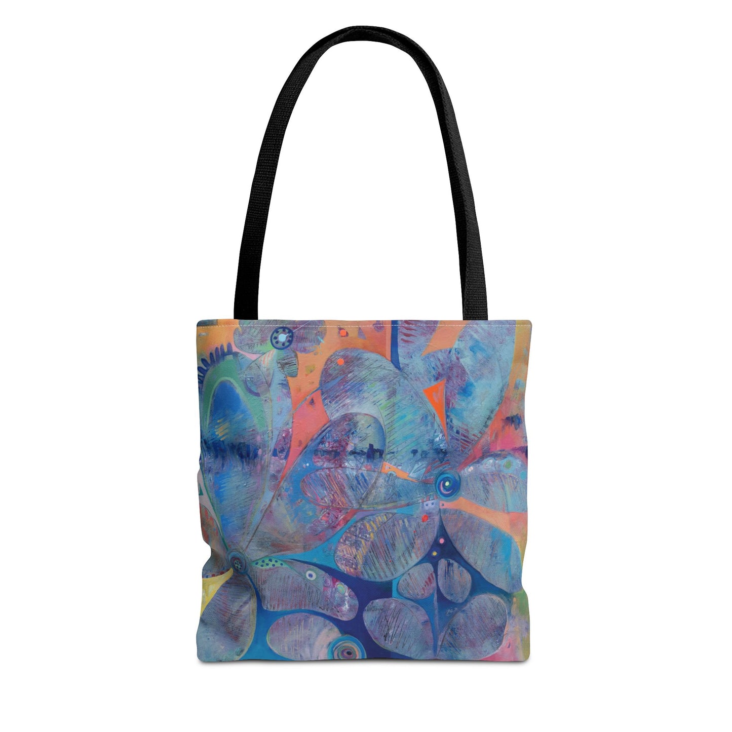 Color of Life Flower Art Canvas Tote Bag - Leslie Karpinski