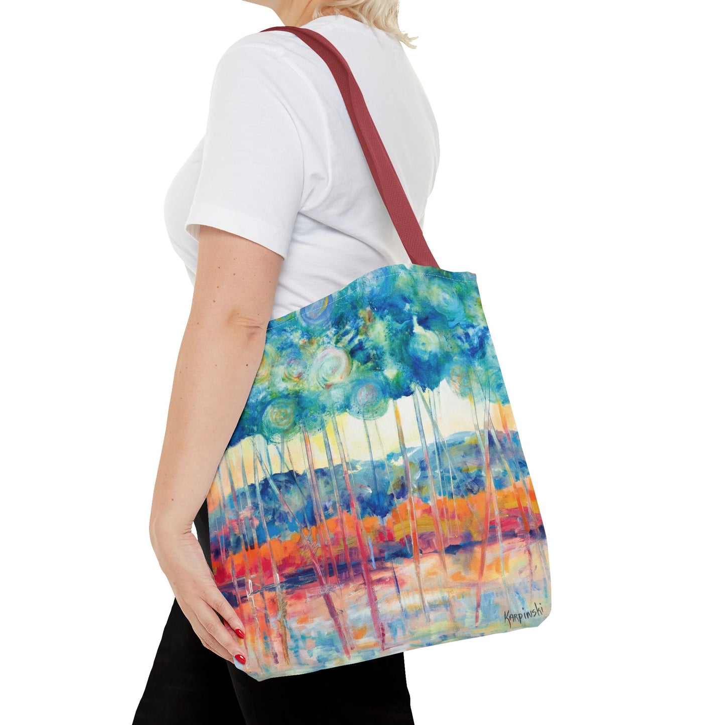 Canopy At Sunset Canvas Tote Bag - Leslie Karpinski