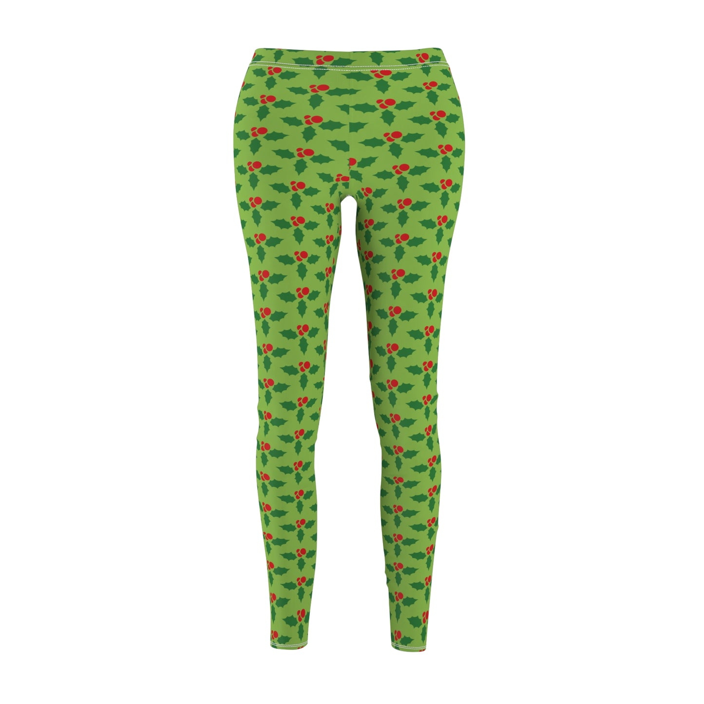 Holly Christmas Womens Leggings Yoga Pants - Saiko Studio