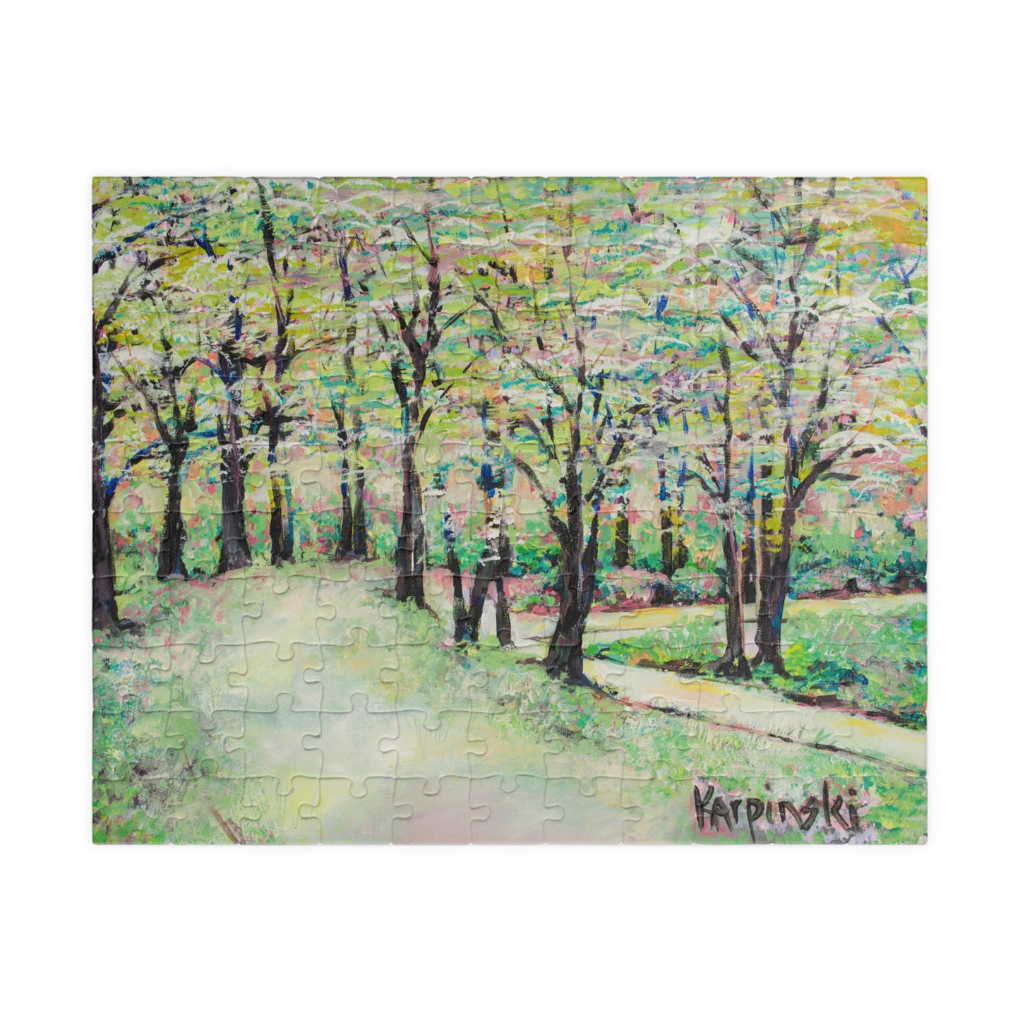 Landscape Nature Spring Art Jigsaw Puzzle  - Bottom of Reynolda Leslie Karpinski