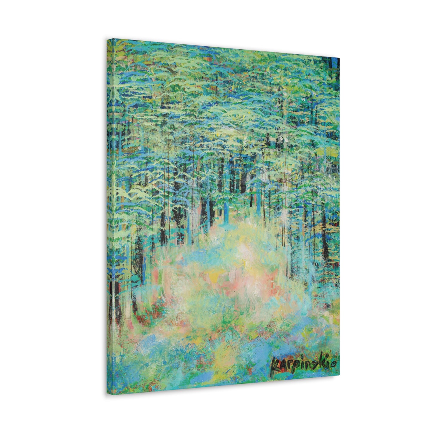 Nature Landscape Canvas Wall Art Print Contemporary Wall Decor - Springtime Forest by Leslie Karpinski