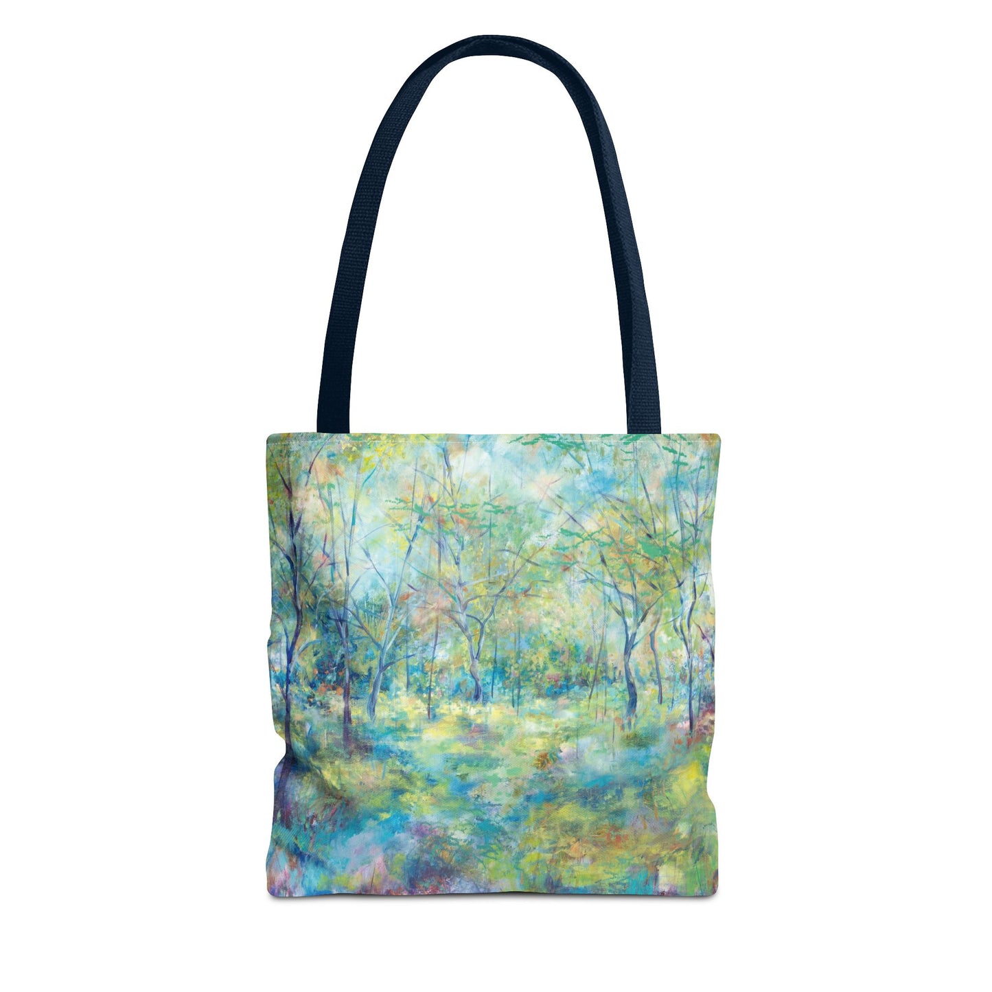 12 Sacred Trees Landscape Art Tote Bag - Leslie Karpinski