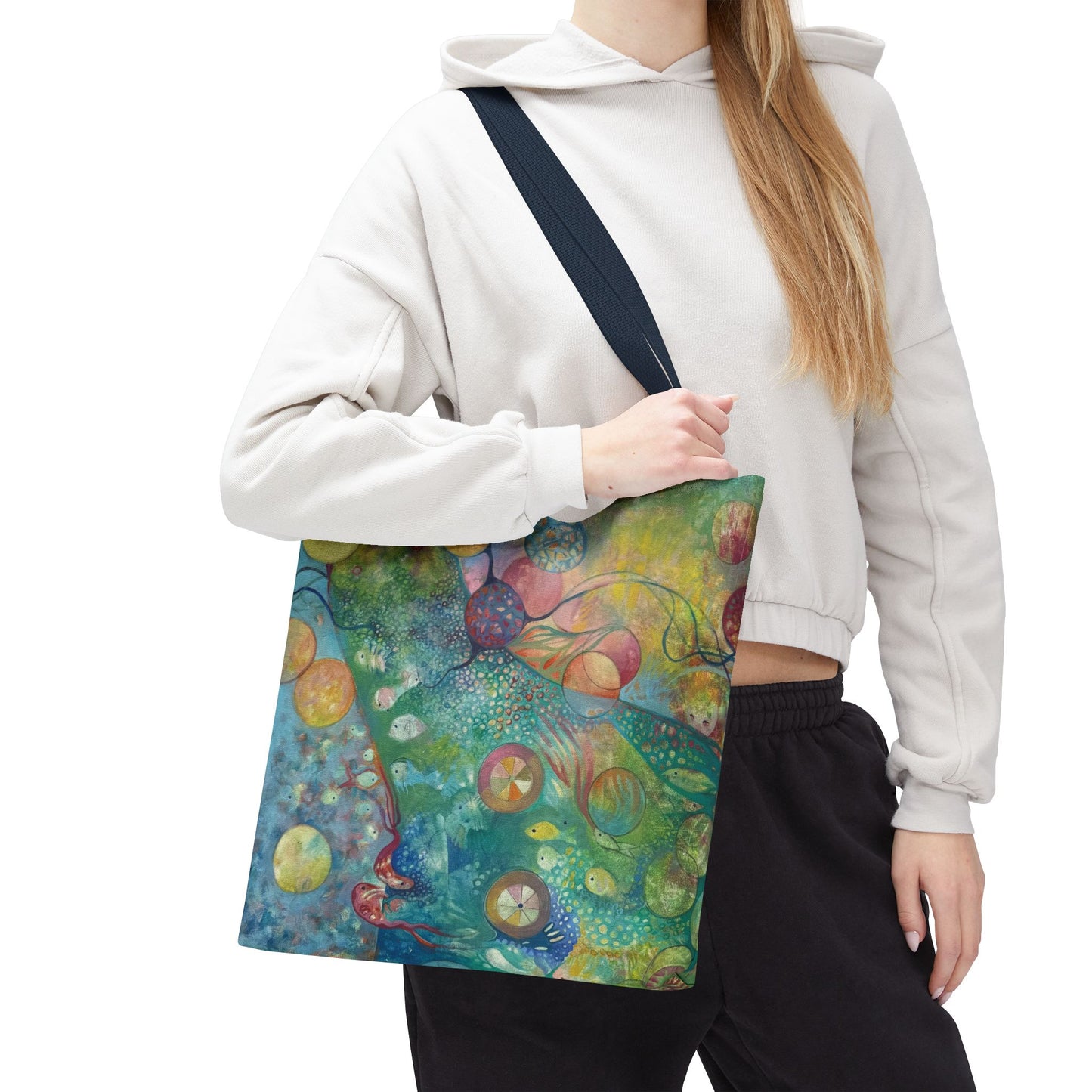 Secret Life of Colors Canvas Art Tote Bag - Leslie Karpinski