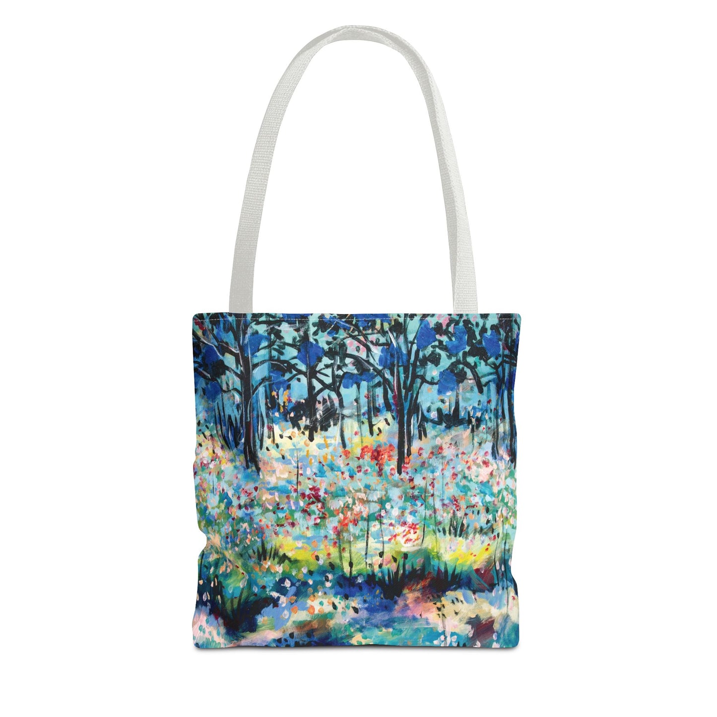 Dotted Landscape Art Canvas Tote Bag - Leslie Karpinski