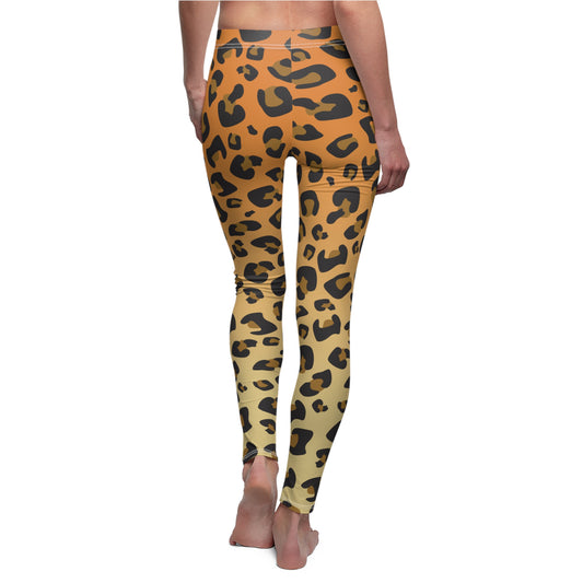 Leopard Print Womens Leggings Animal Print Yoga Pants - Saiko Studio