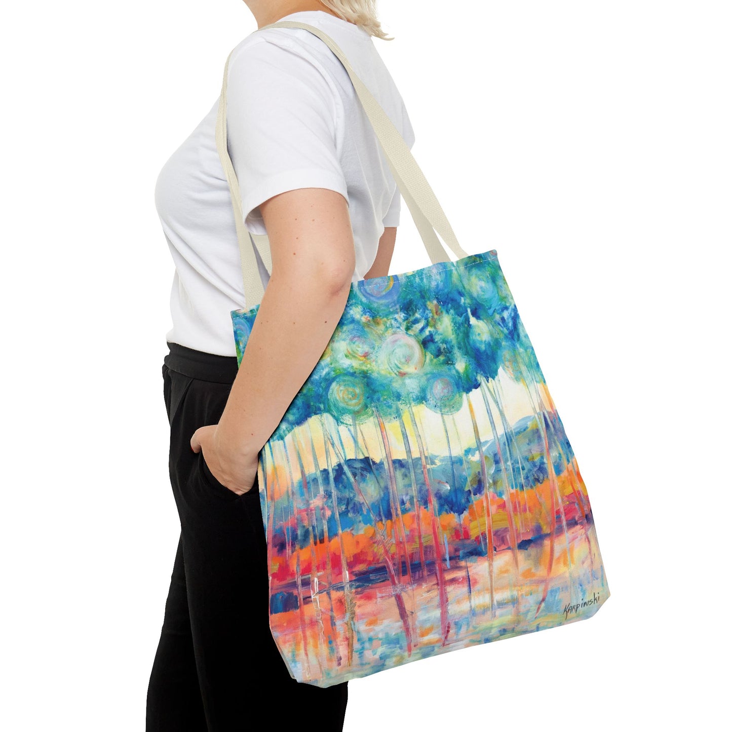 Canopy At Sunset Canvas Tote Bag - Leslie Karpinski