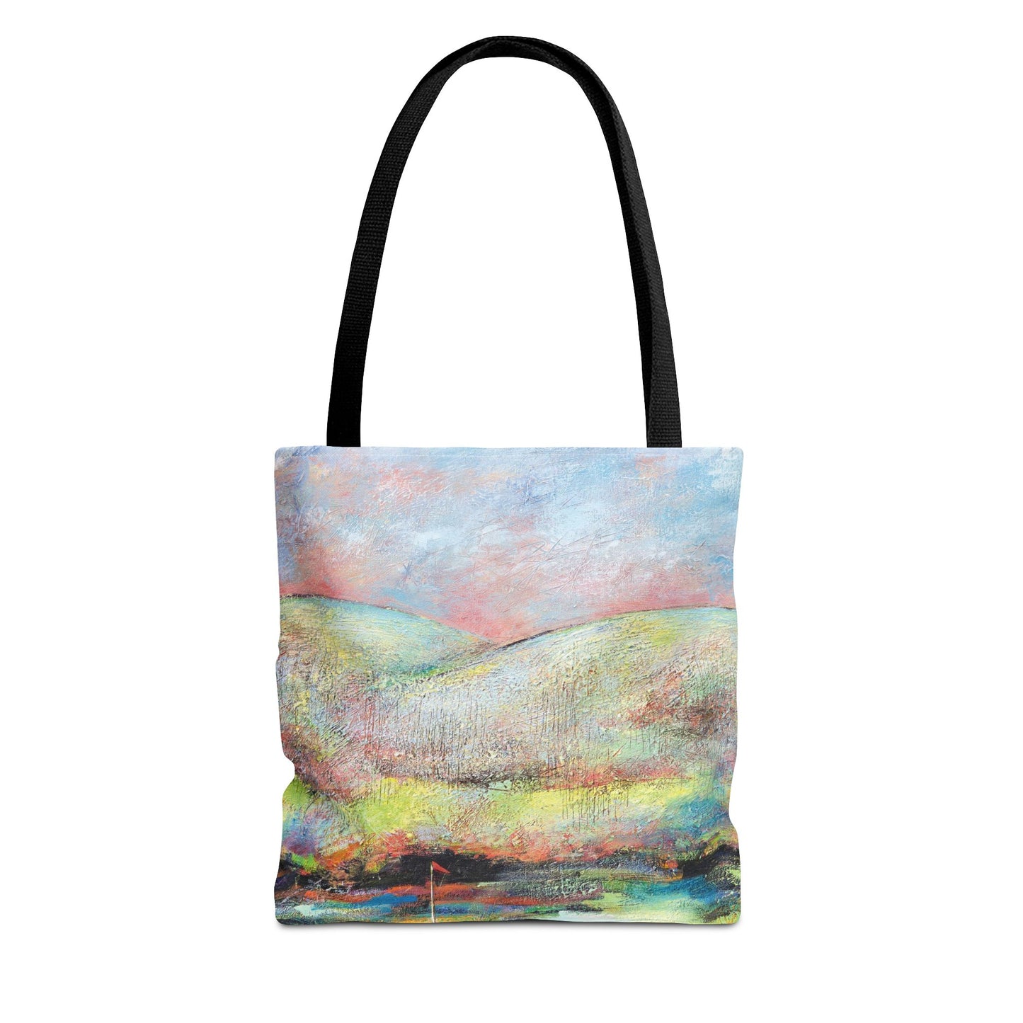 Making the Putt 2 Golf Canvas Tote Bag - Leslie Karpinski