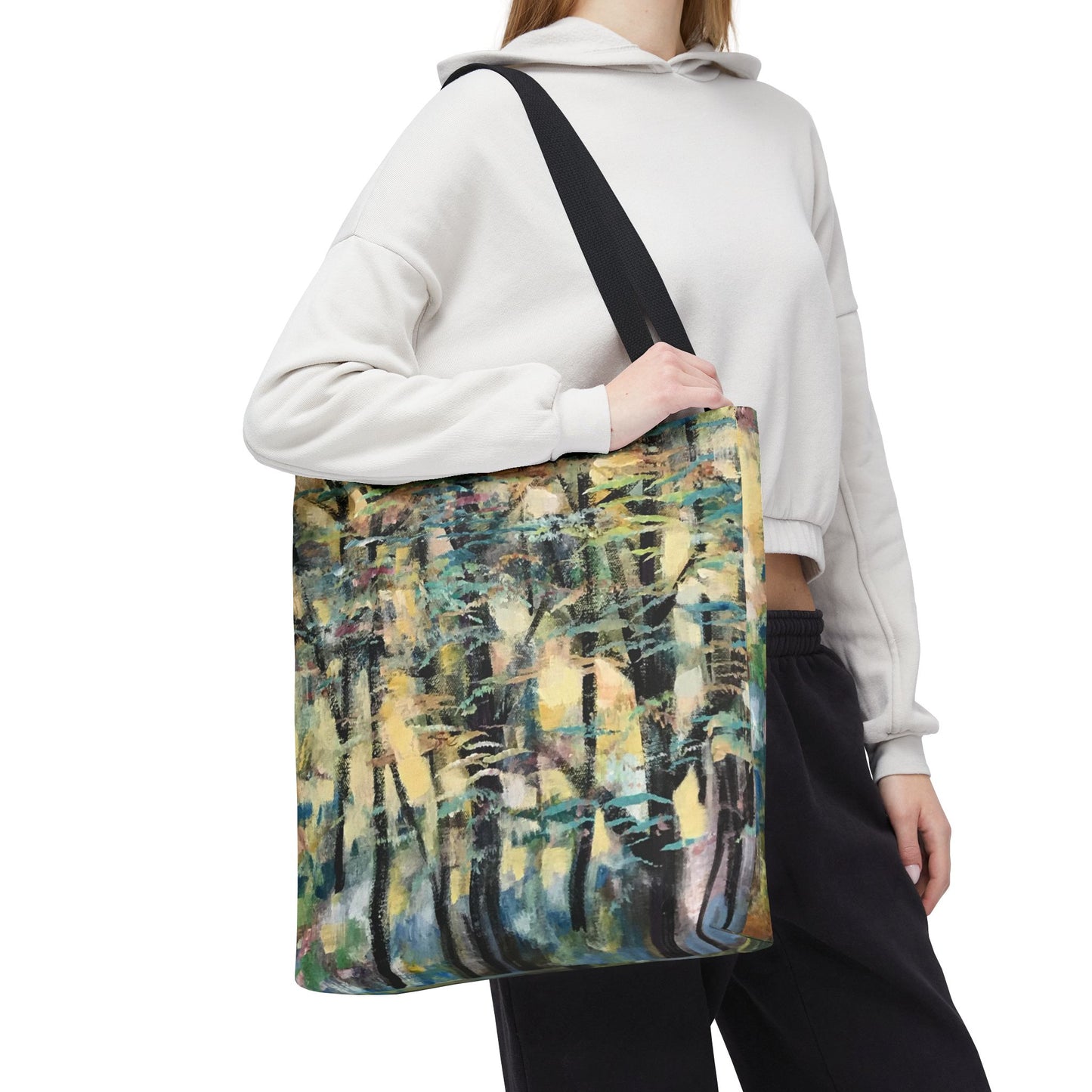 Golden Tree Landscape Art Canvas Tote Bag - Leslie Karpinski