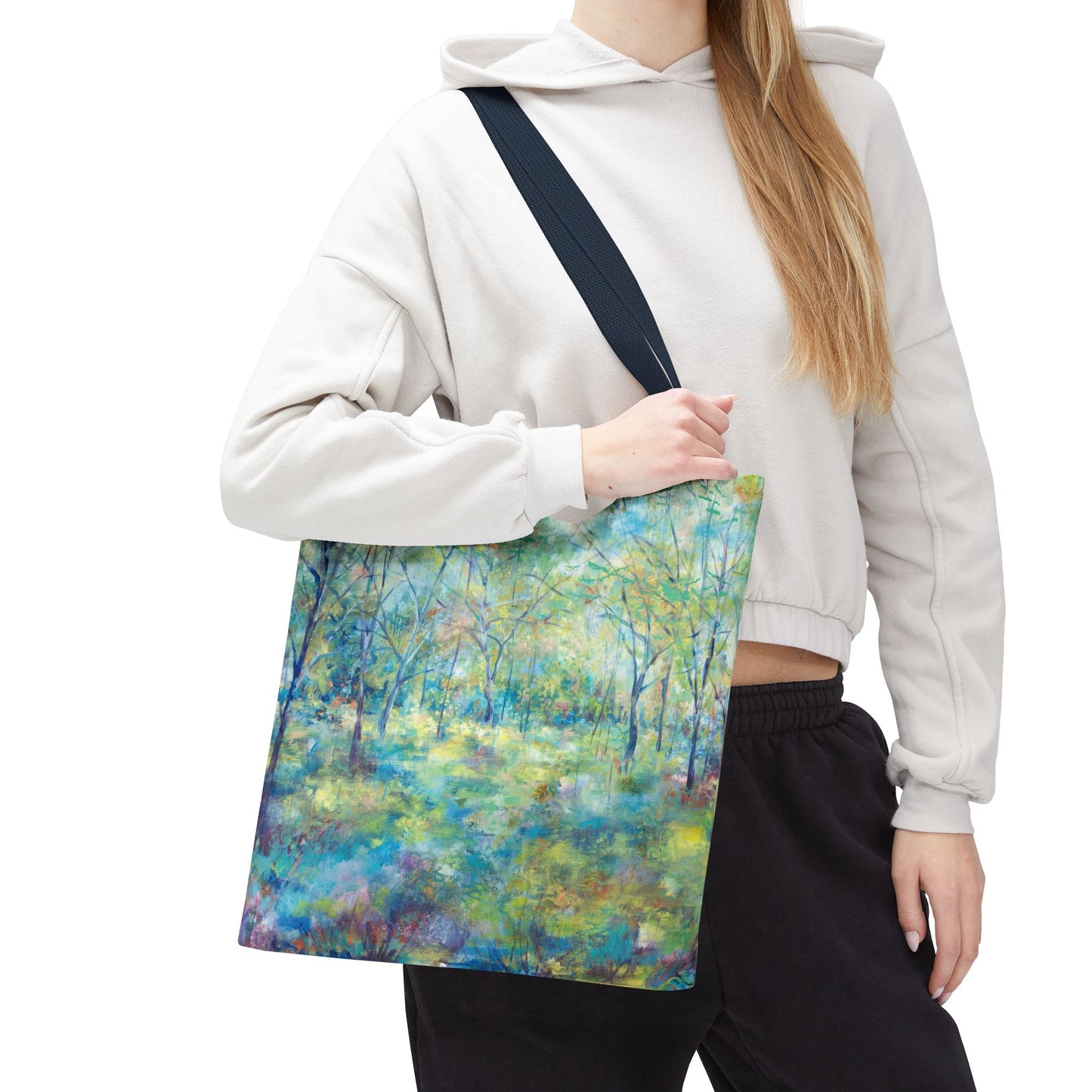 12 Sacred Trees Landscape Art Tote Bag - Leslie Karpinski