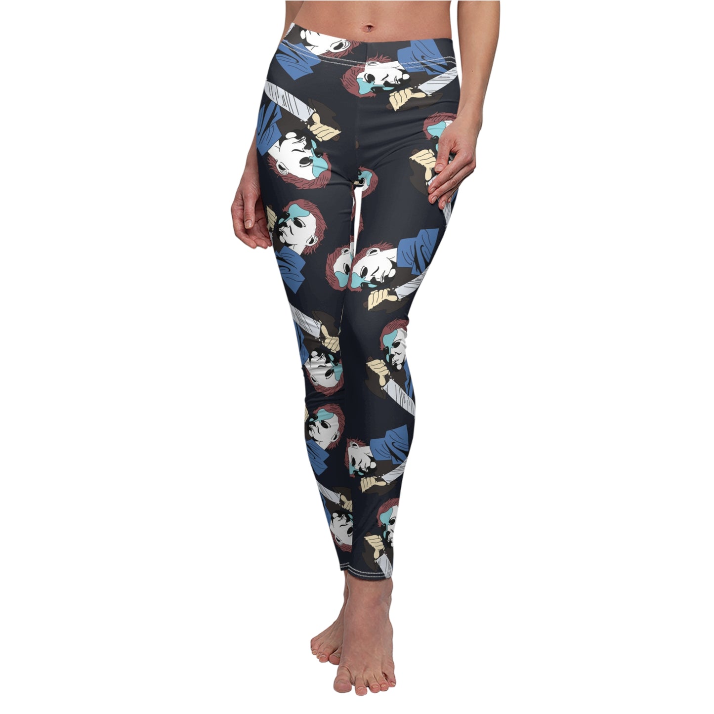 Halloween Michael Myers Womens Horror Movie Leggings -  Saiko Studio