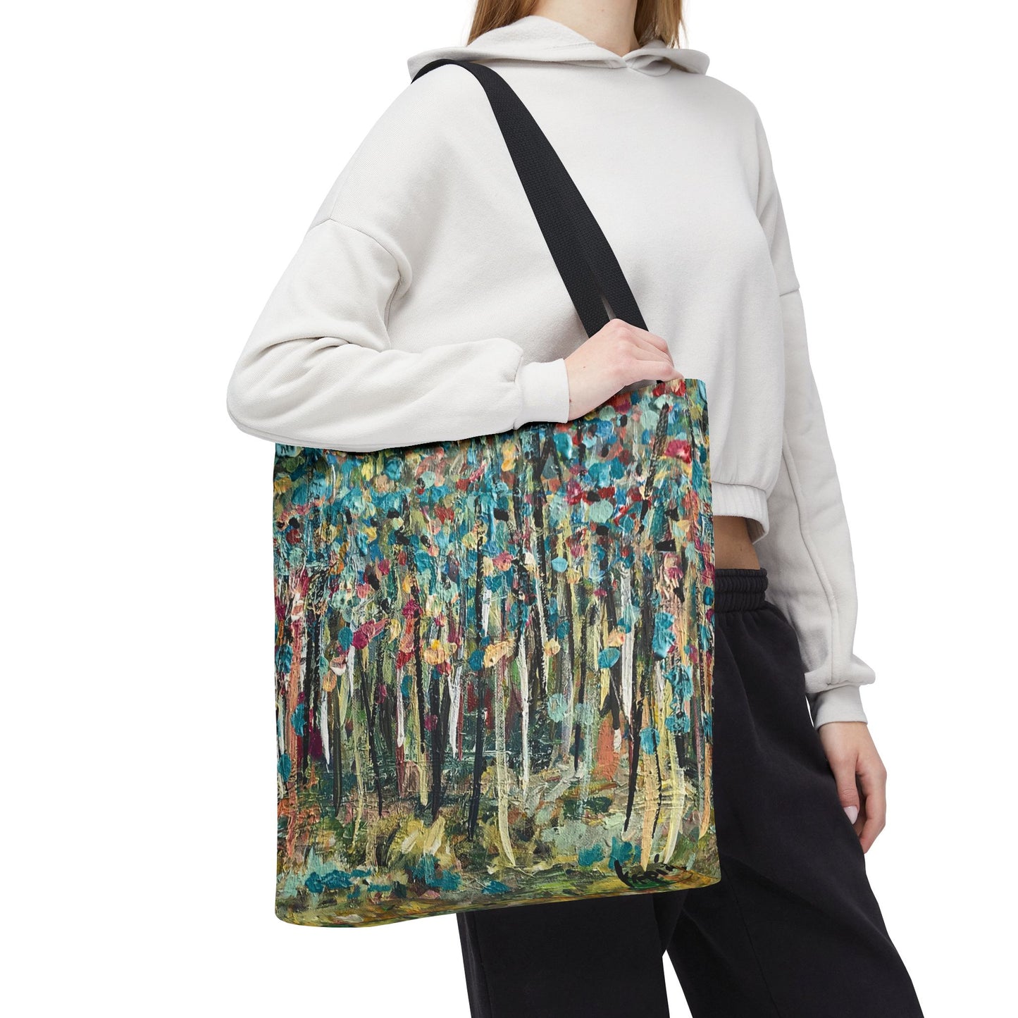 Colorful Landscape Canvas Art Tote Bag - Leslie Karpinski