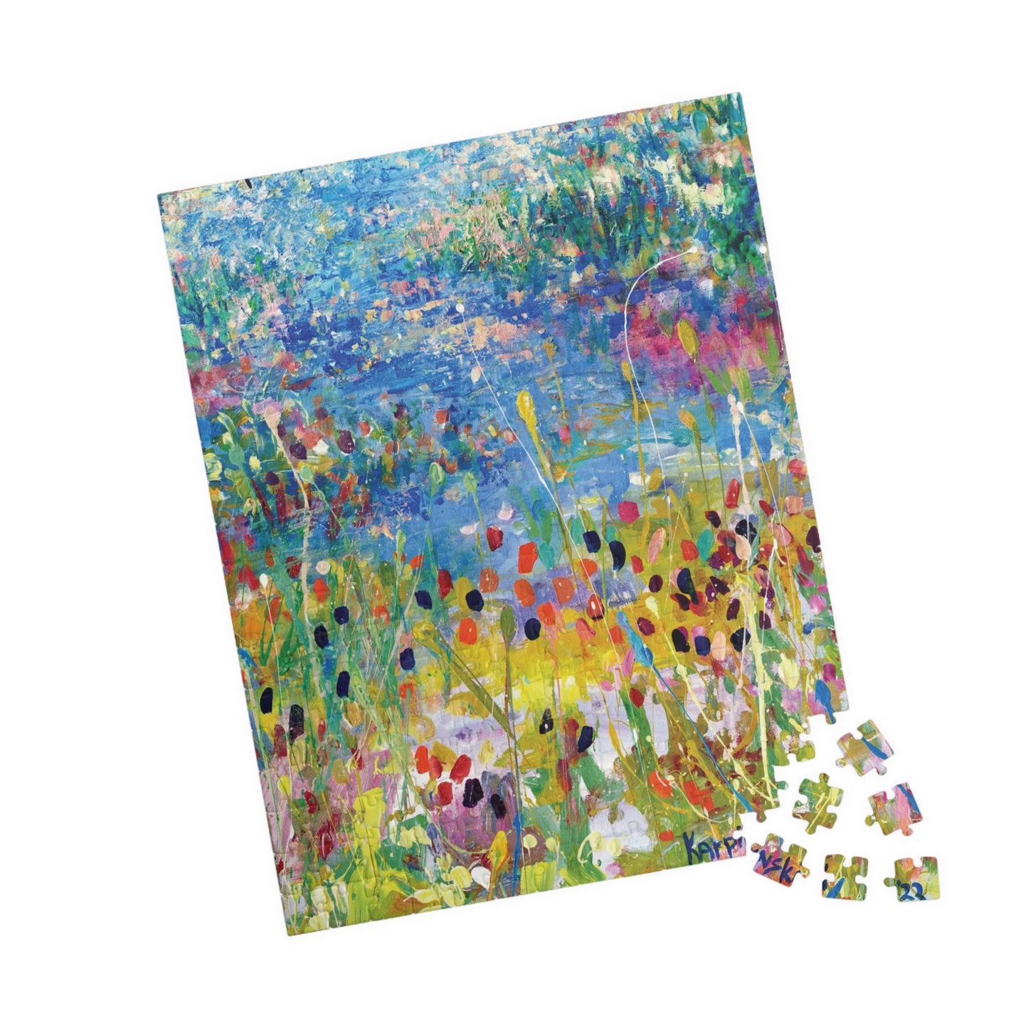 Landscape Nature Art Adult Wood Jigsaw Puzzle - Paths and Journeys by Leslie Karpinski