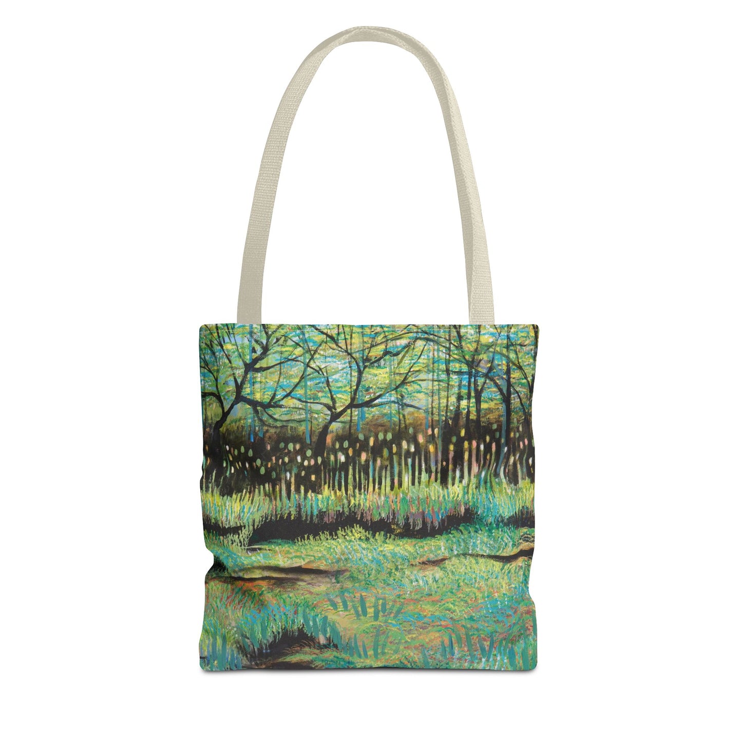 Cattails at Lake Katherine Canvas Art Tote Bag - Leslie Karpinski