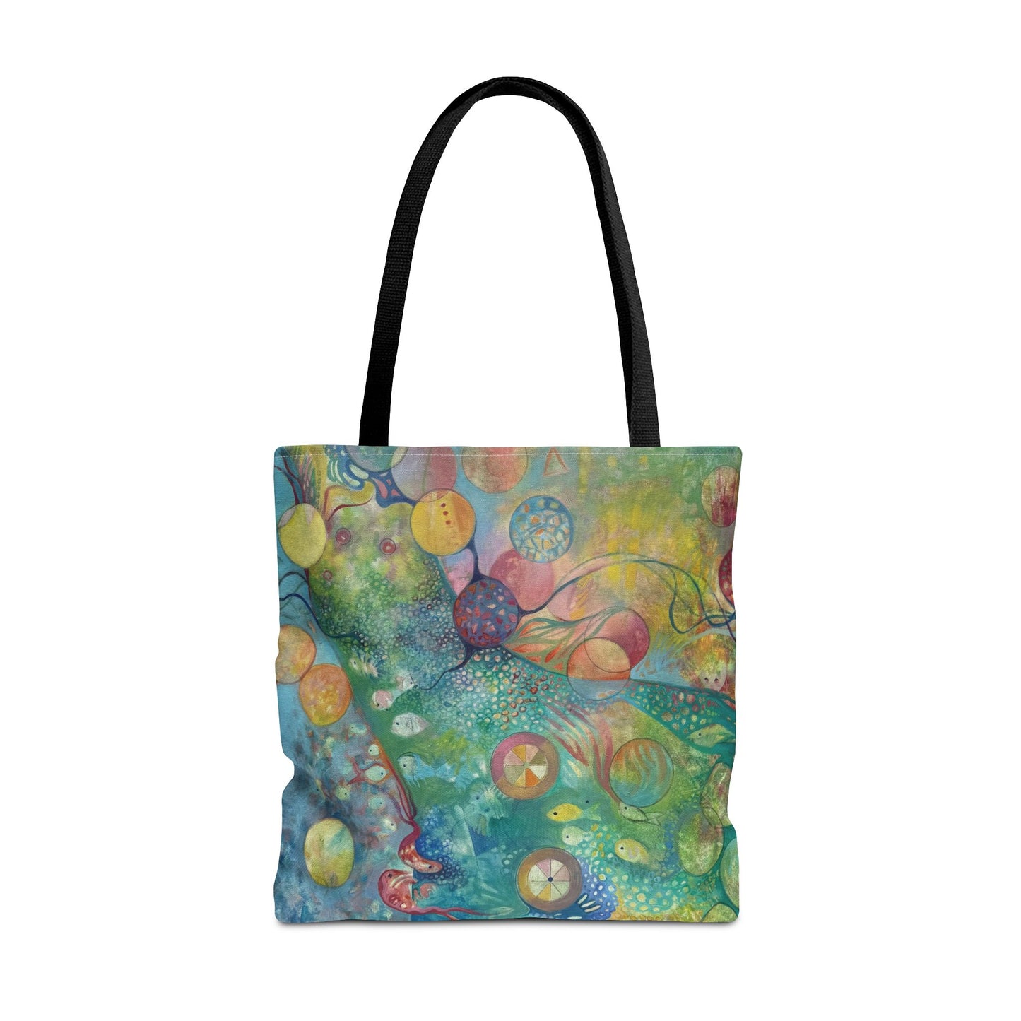 Secret Life of Colors Canvas Art Tote Bag - Leslie Karpinski