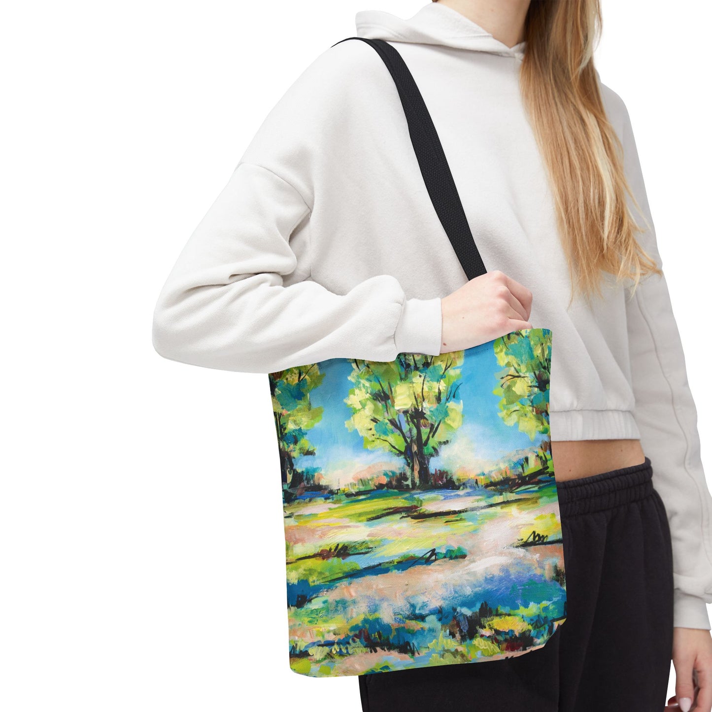 Tanglewood Tree Line Canvas Tote Bag - Leslie Karpinski