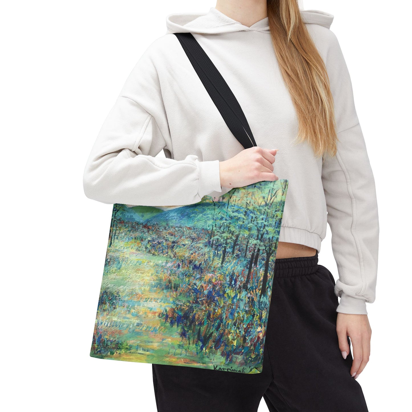 Valle Crucis Landscape Art Tote Bag - Leslie Karpinski