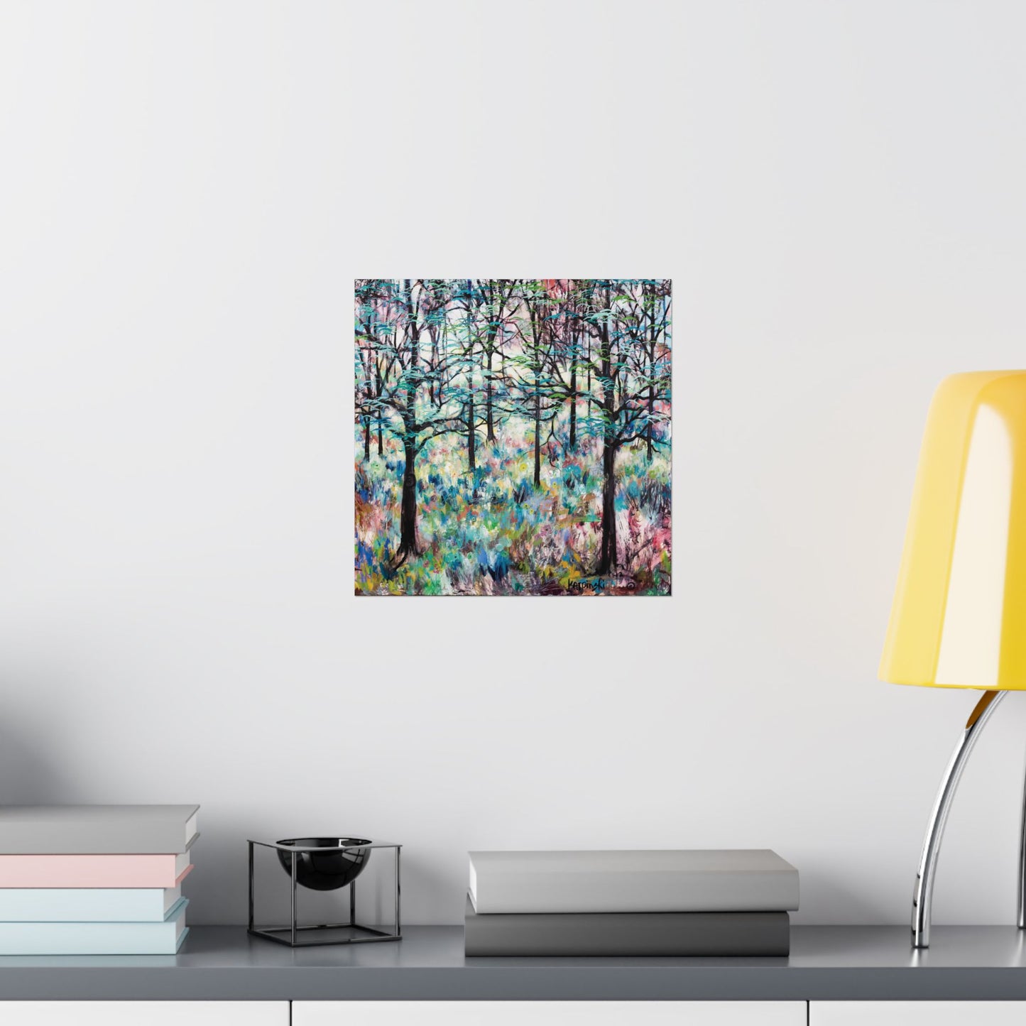 Matte Landscape Poster Print Nature Art Artist Artwork - Forest by Leslie Karpinski