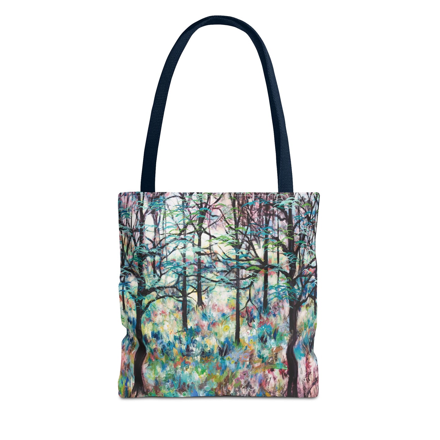 Forest Landscape Art Canvas Tote Bag - Leslie Karpinski