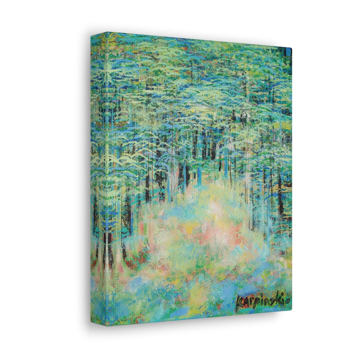 Nature Landscape Canvas Wall Art Print Contemporary Wall Decor - Springtime Forest by Leslie Karpinski