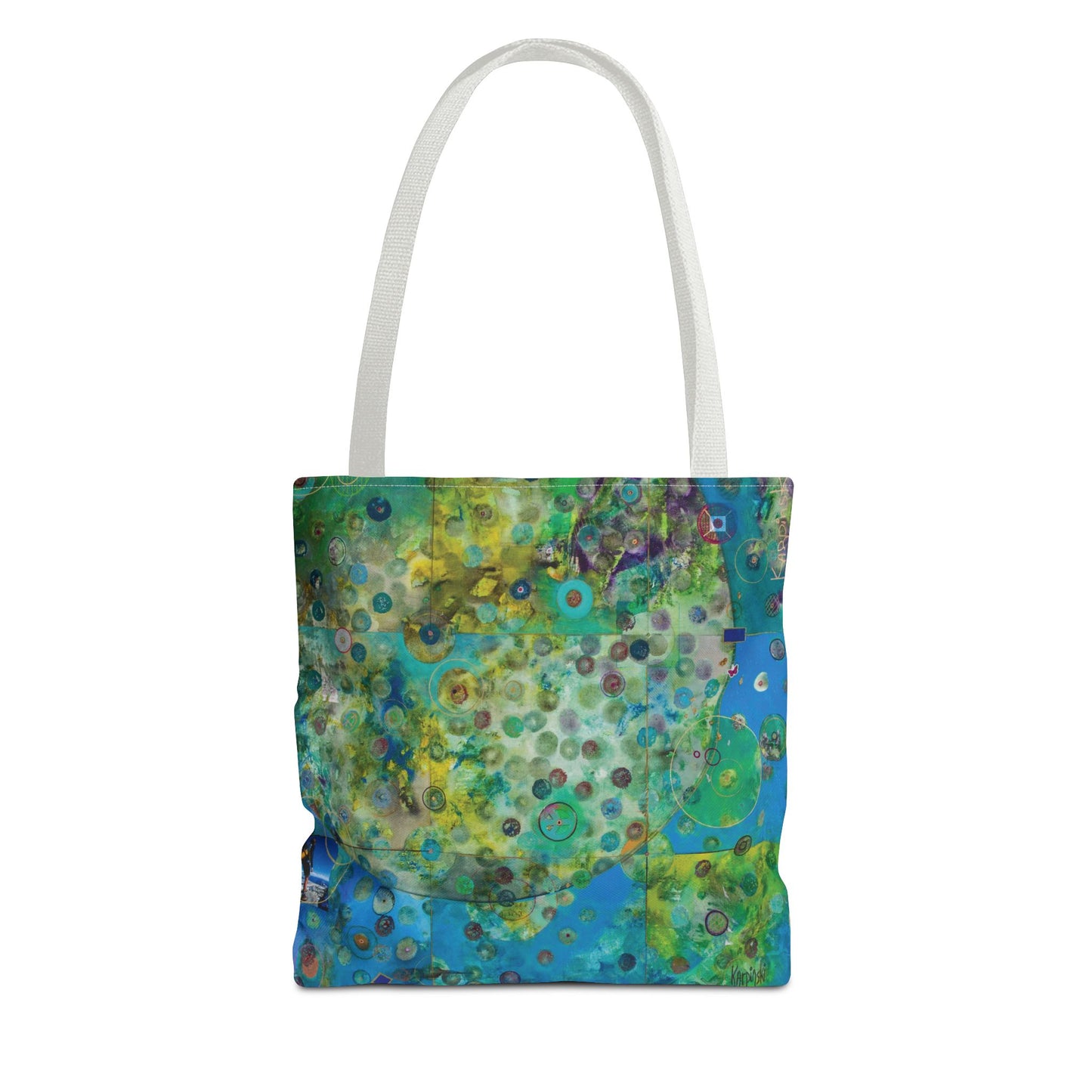 Earth Art Canvas Shopping Tote Bag - Leslie Karpinski