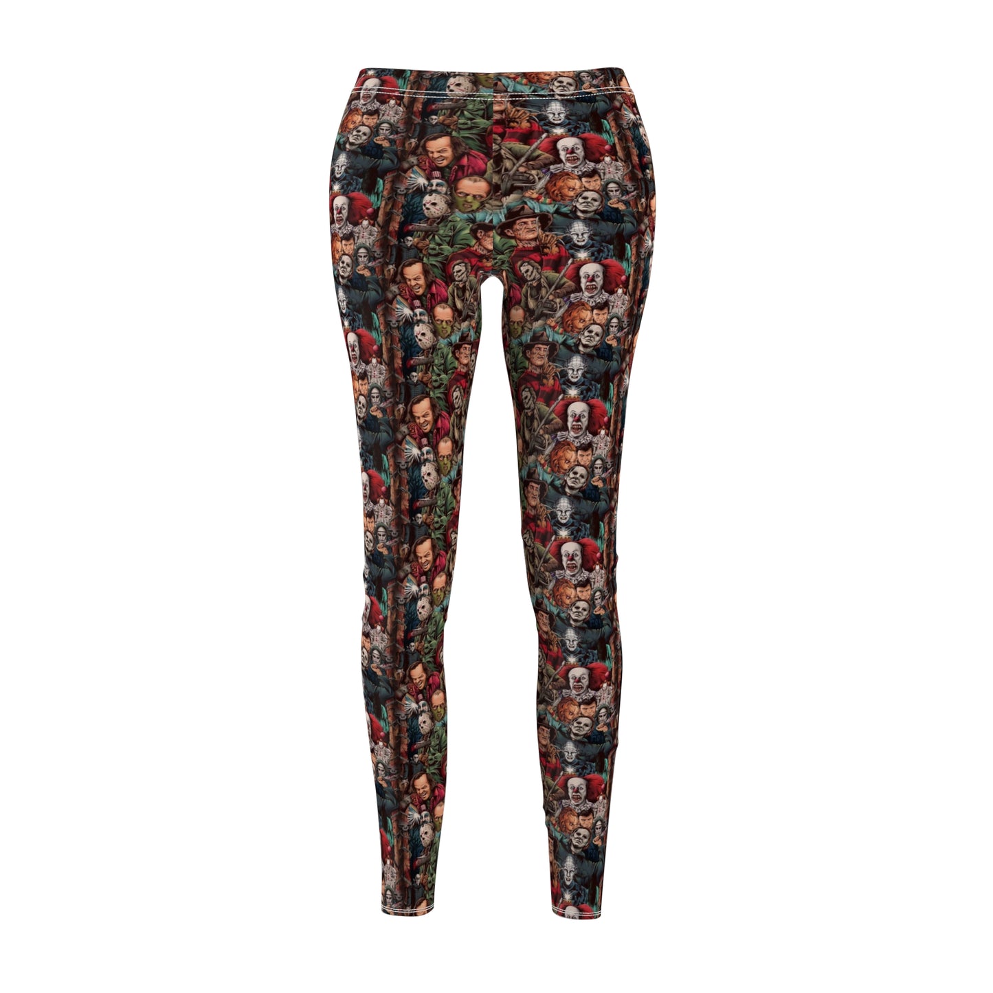 Horror Movie Halloween Womens Leggings Yoga Pants - Saiko Studio