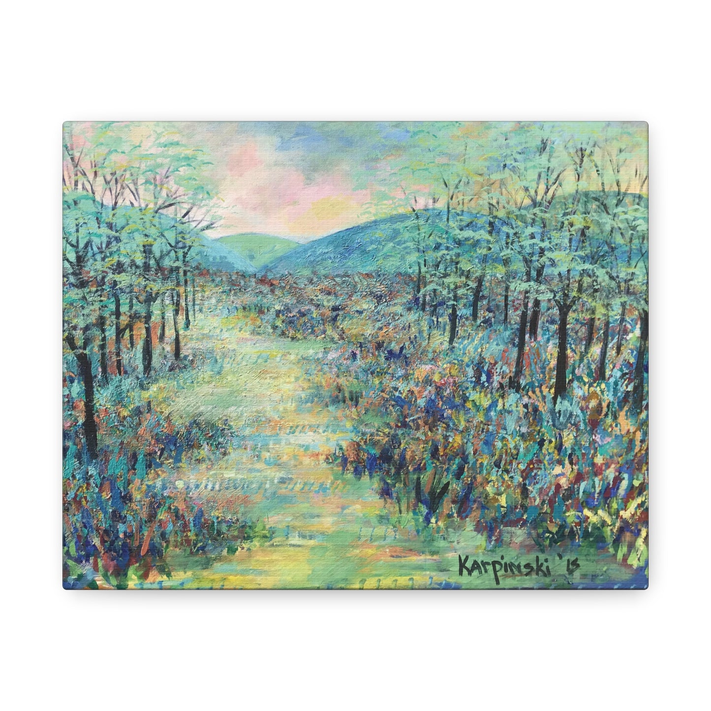 Landscape Art North Carolina Canvas Art - Valle Crucis by Leslie Karpinski