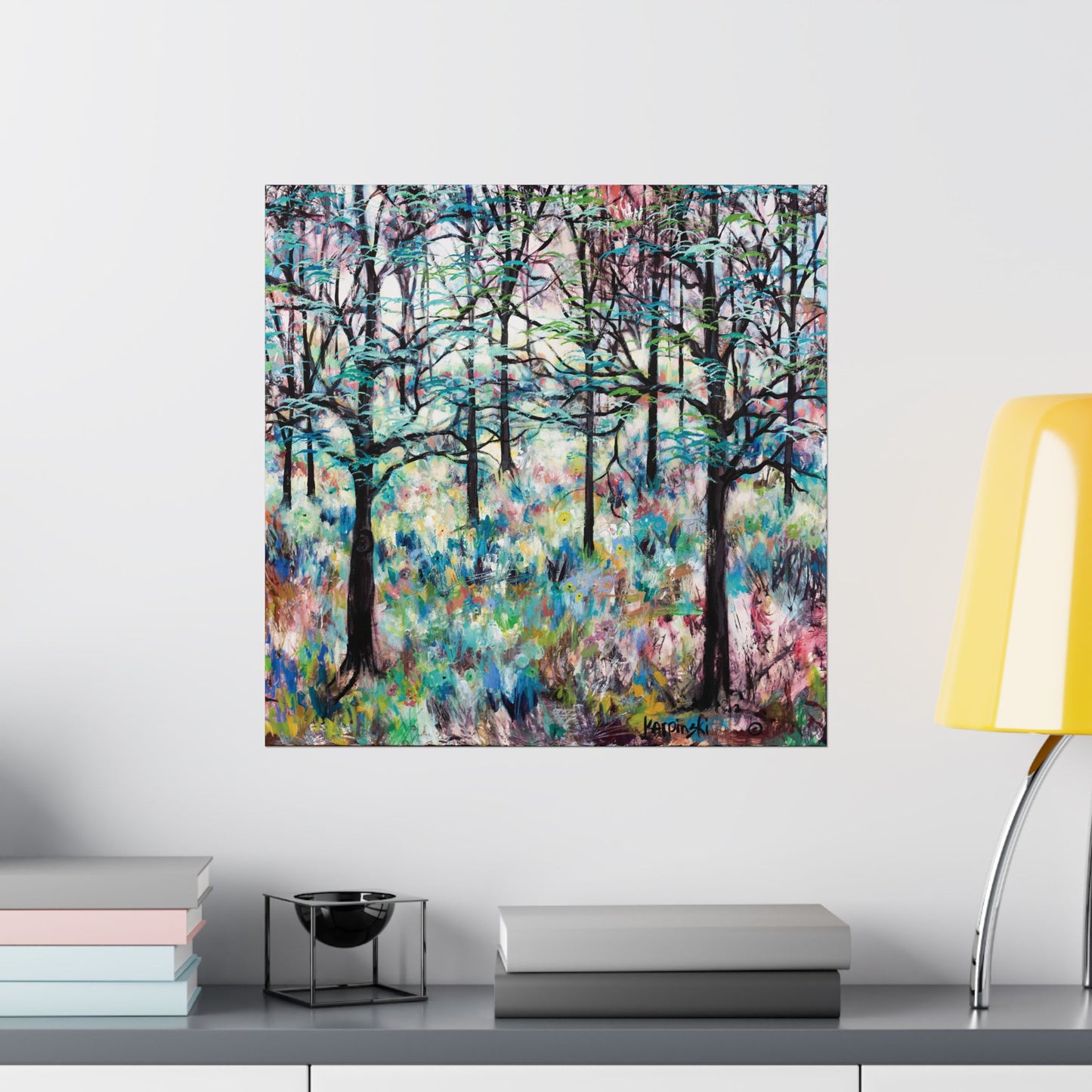 Matte Landscape Poster Print Nature Art Artist Artwork - Forest by Leslie Karpinski