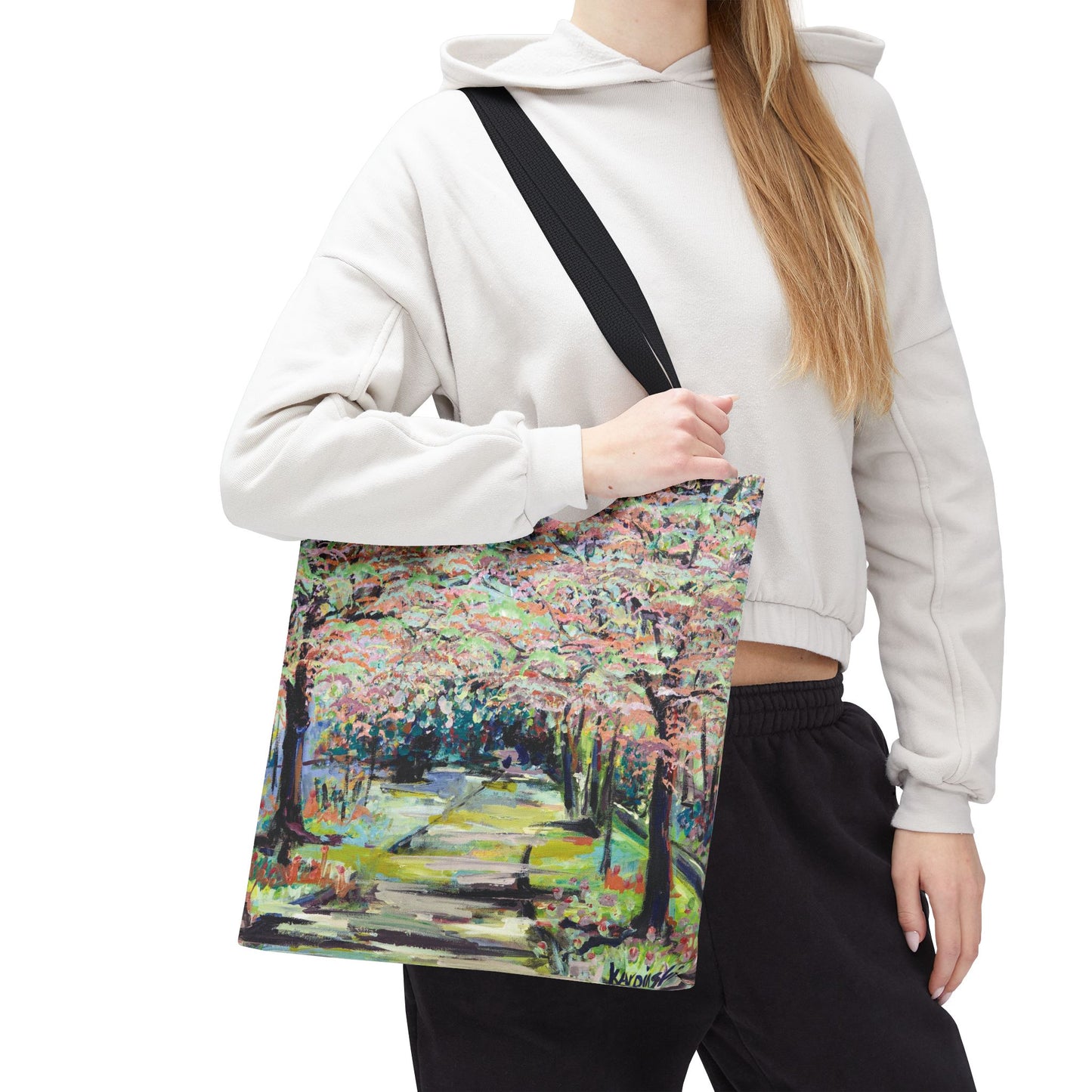 Path in Reynolda Gardens Art Tote Bag - Leslie Karpinski