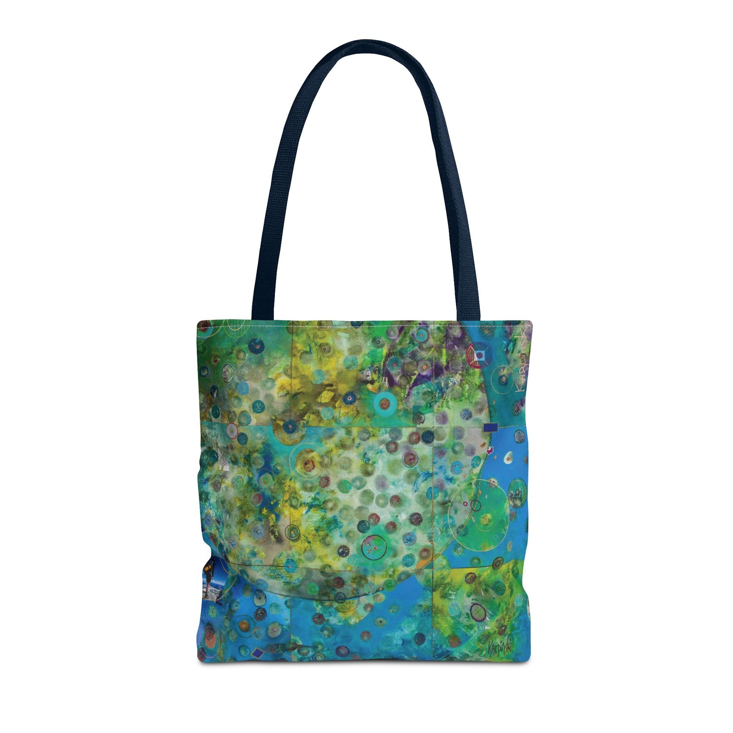 Earth Art Canvas Shopping Tote Bag - Leslie Karpinski