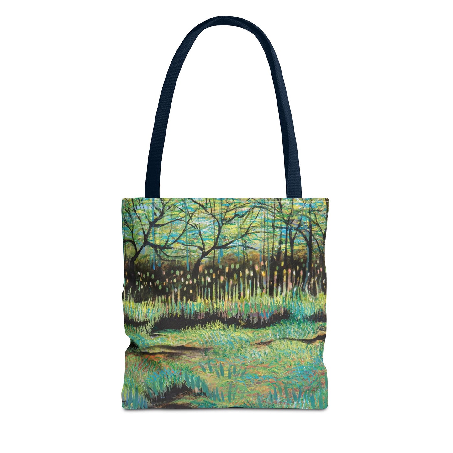 Cattails at Lake Katherine Canvas Art Tote Bag - Leslie Karpinski