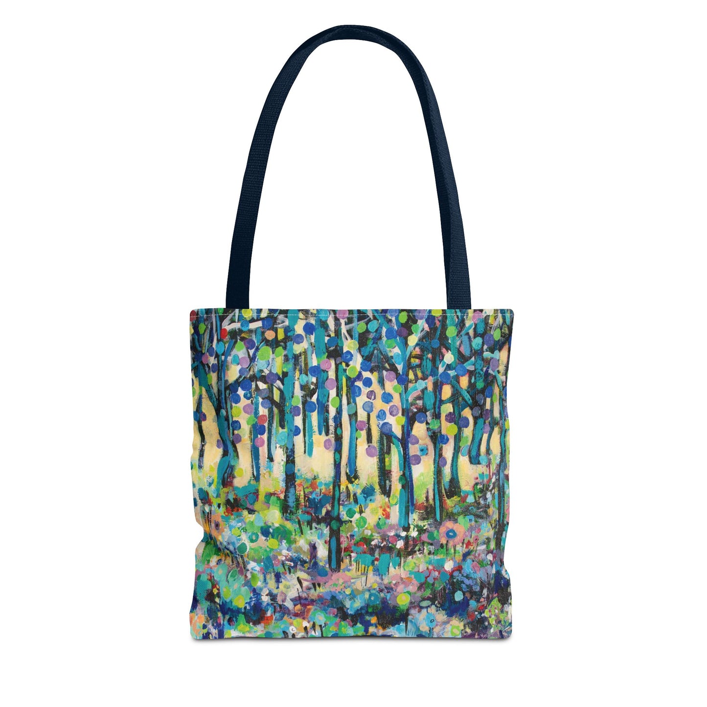 Circle of Tree Landscape Art Canvas Tote Bag  - Leslie Karpinski