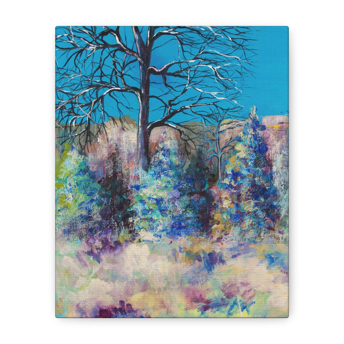 Tree Landscape Nature Wall Canvas Art Wall Decor -  Reynolda Tree 2 - Leslie Karpinski