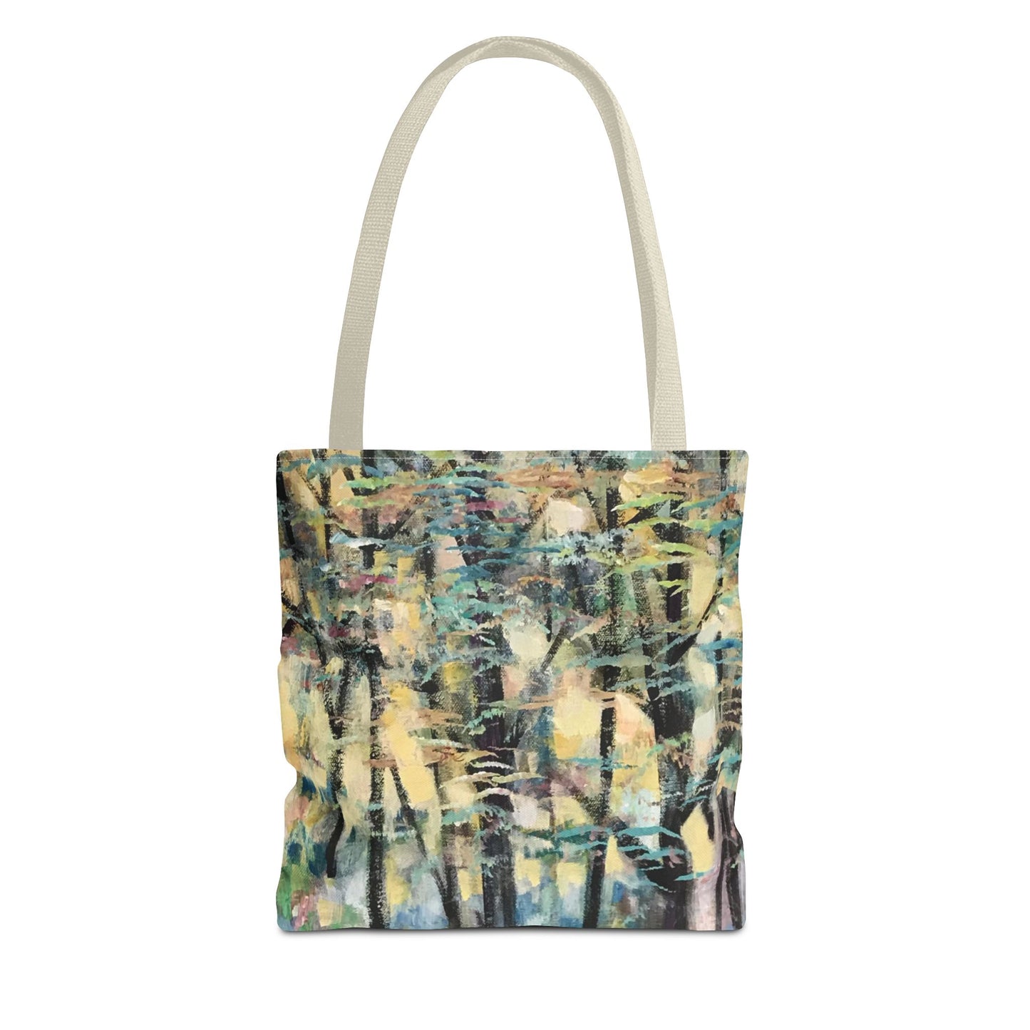 Tree Landscape Nature Art Canvas Tote Bag - Golden Tree by Leslie Karpinski