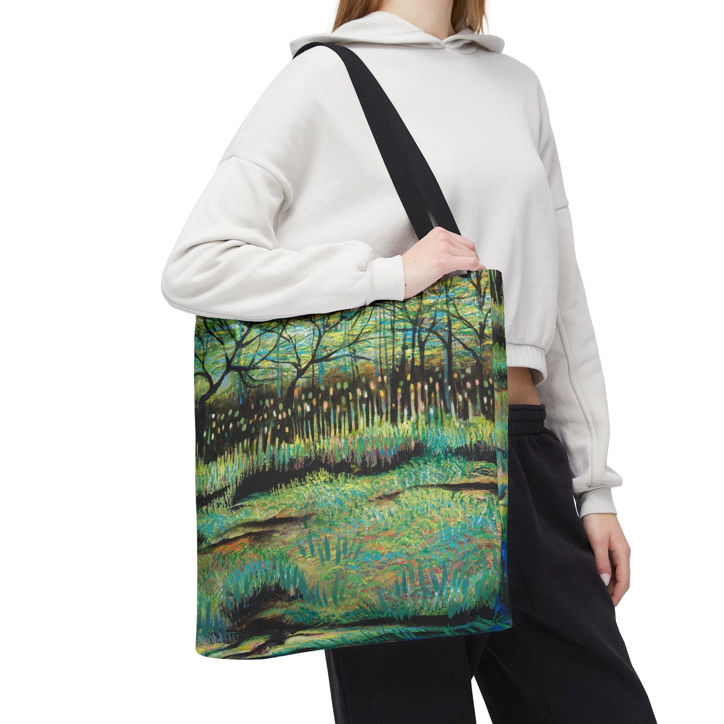 Cattails at Lake Katherine Canvas Art Tote Bag - Leslie Karpinski