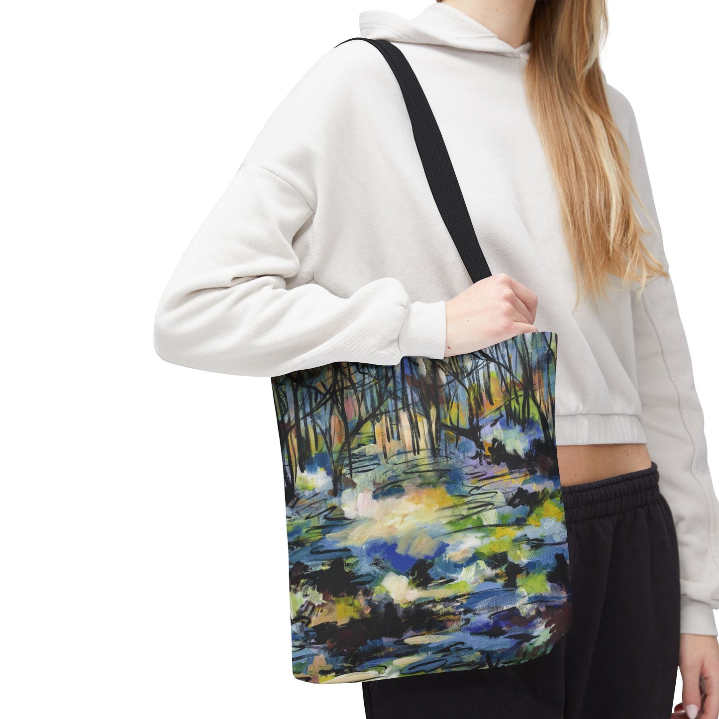 Afternoon Glow of Trees Landscape Tote Bag - Leslie Karpinski