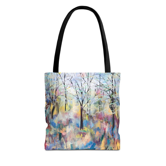 Blue Ridge Parkway Canvas Art Tote Bag - Leslie Karpinski