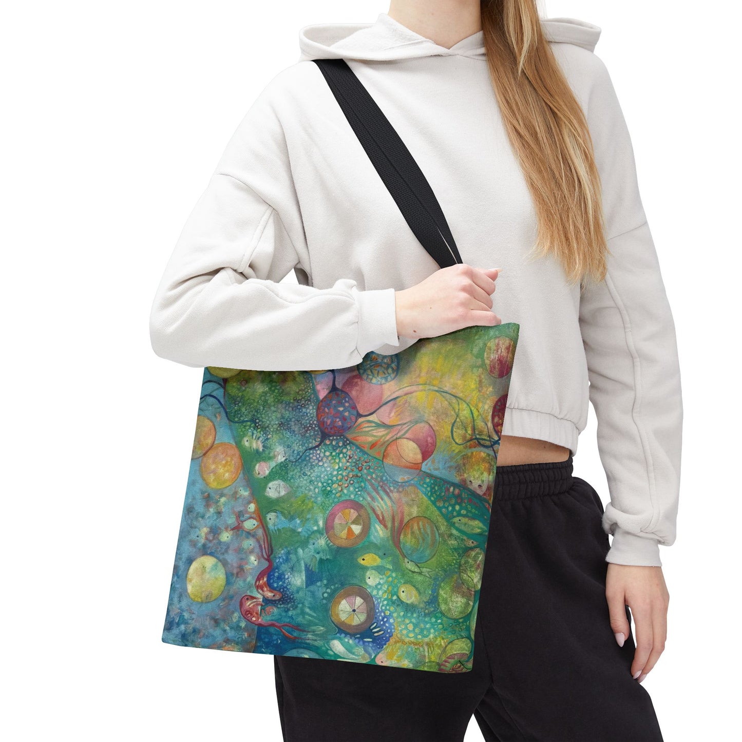 Secret Life of Colors Canvas Art Tote Bag - Leslie Karpinski