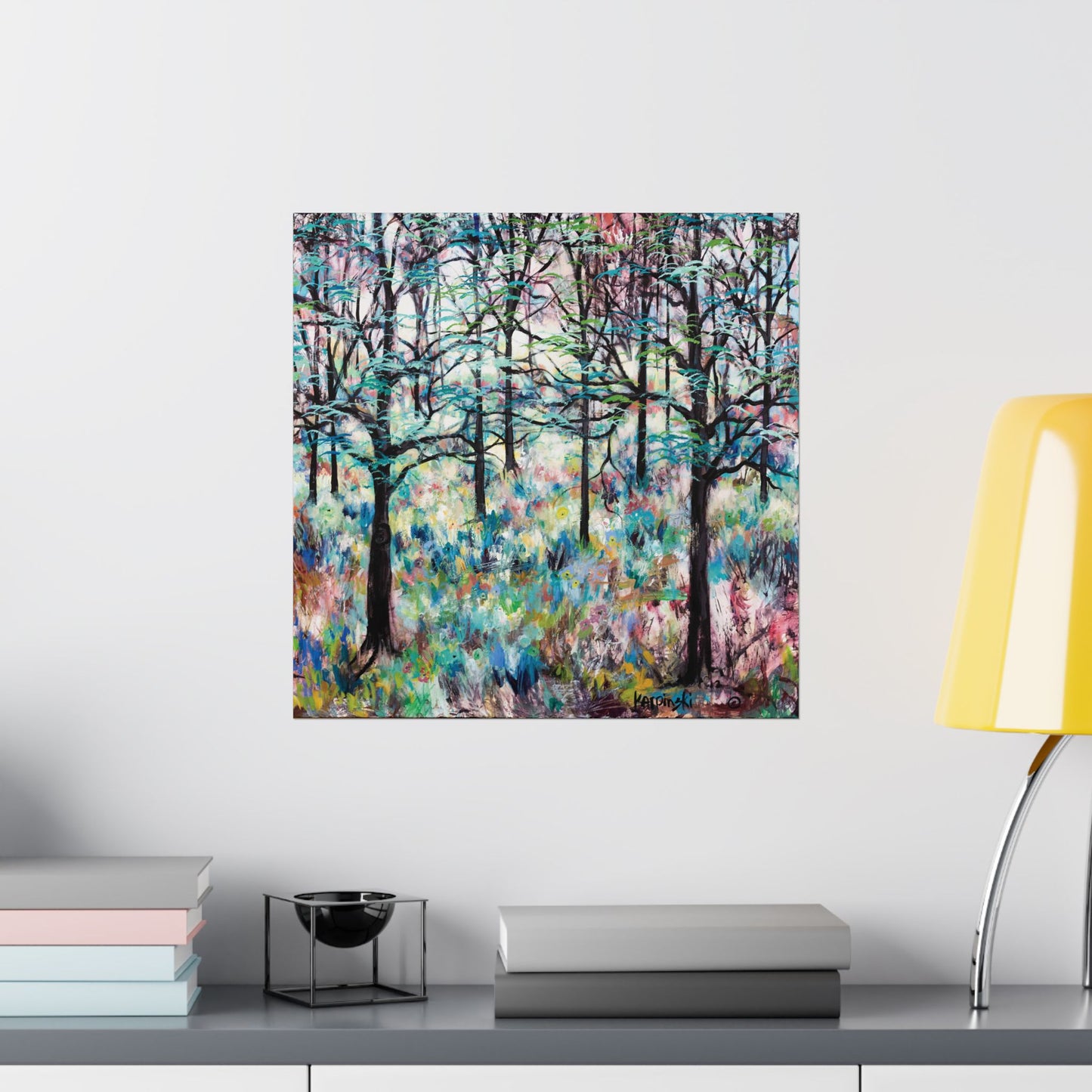 Matte Landscape Poster Print Nature Art Artist Artwork - Forest by Leslie Karpinski