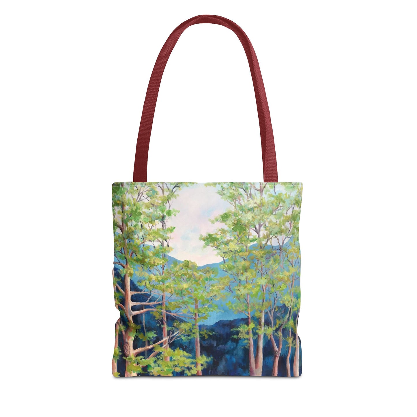 Tree Landscape Art Tote Bag Canvas - Strong Tree by Leslie Karpinski