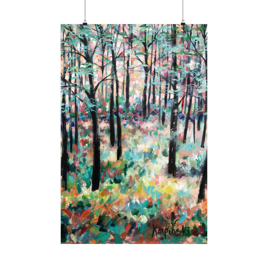 Forest Nature Fine Art Print Landscape Artwork - Trees Of Hope By Leslie Karpinski