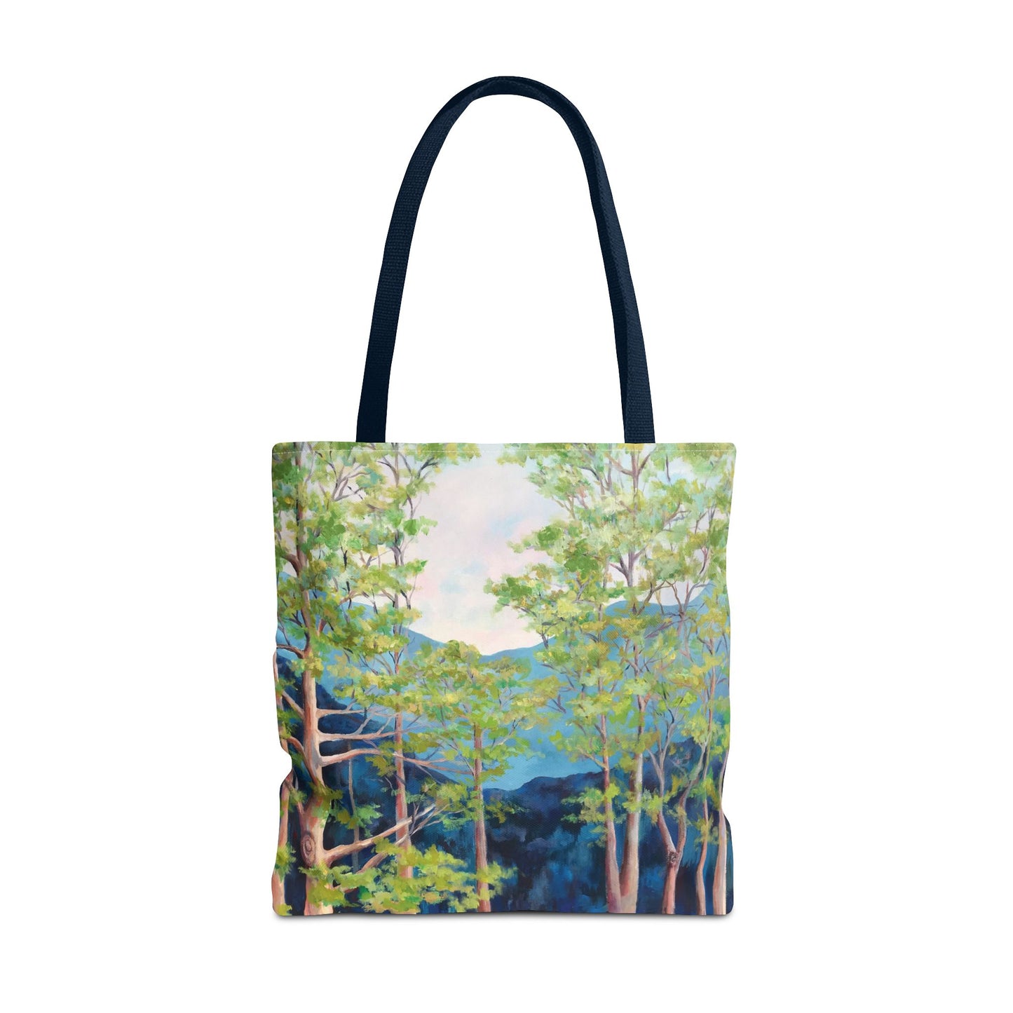 Tree Landscape Art Tote Bag Canvas - Strong Tree by Leslie Karpinski