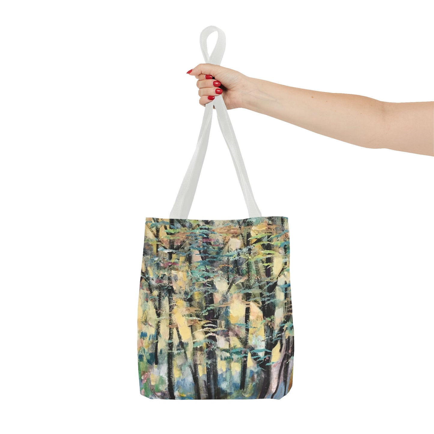 Tree Landscape Nature Art Canvas Tote Bag - Golden Tree by Leslie Karpinski