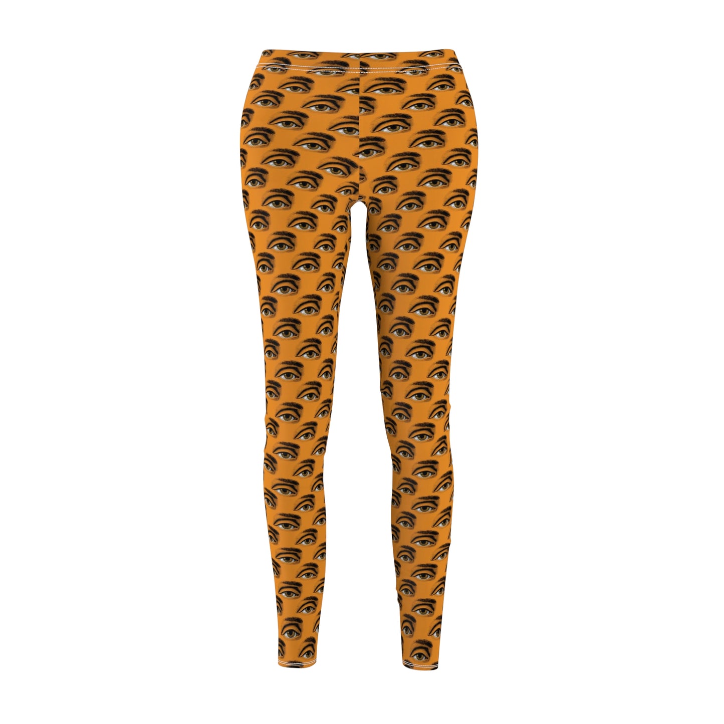 Orange Black Eye Halloween Womens Leggings - Saiko Studio