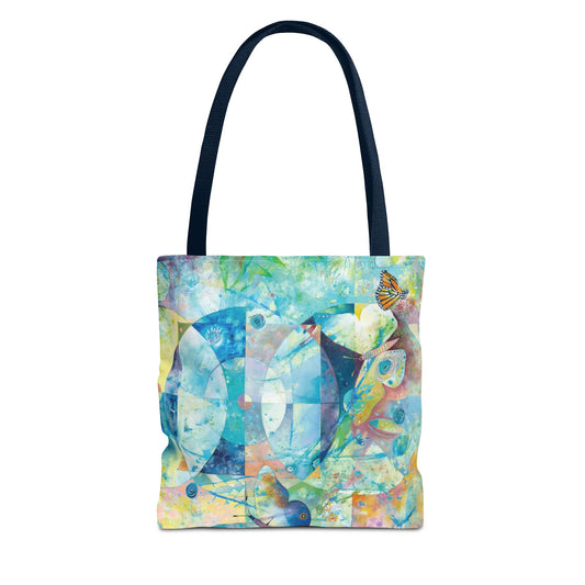 Butterfly Art Tote Bag Canvas Shopping Bag - Wings of Butterflies by Leslie Karpinski