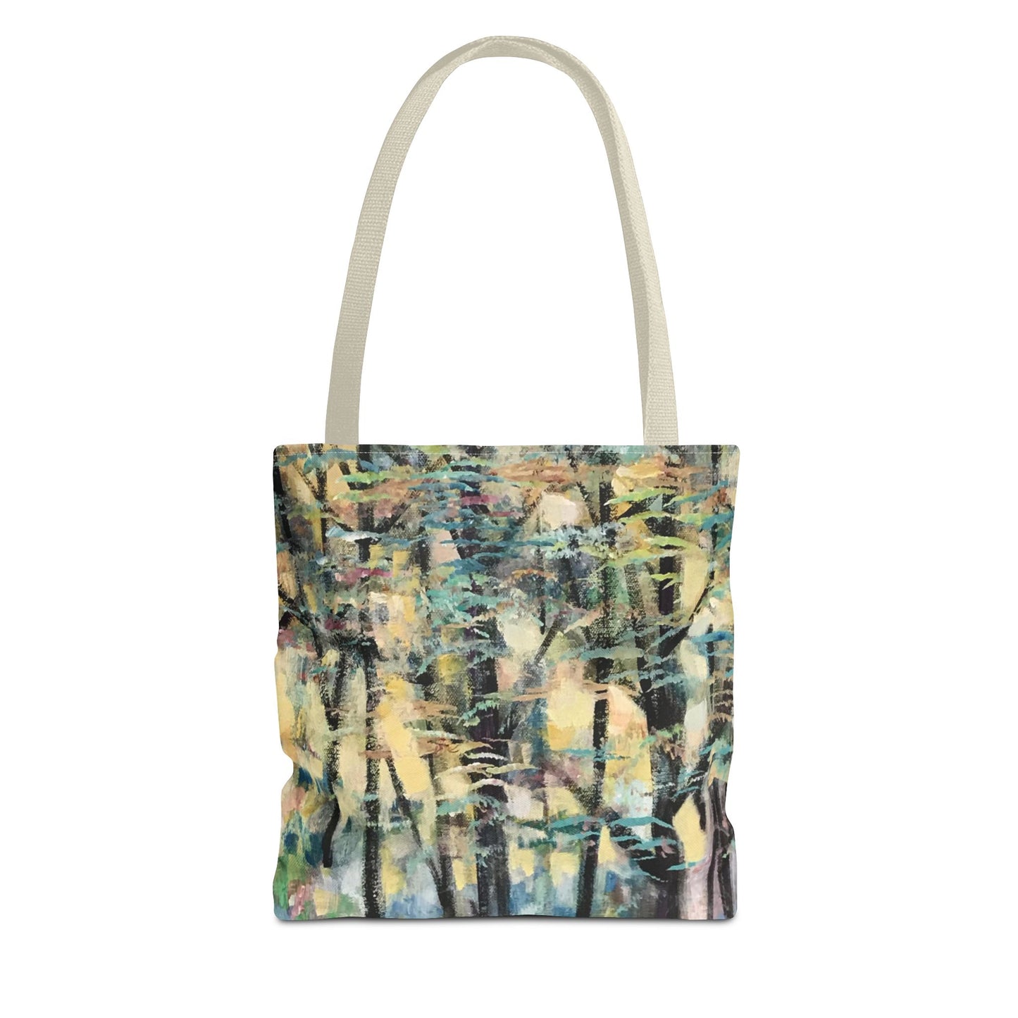 Golden Tree Landscape Art Canvas Tote Bag - Leslie Karpinski