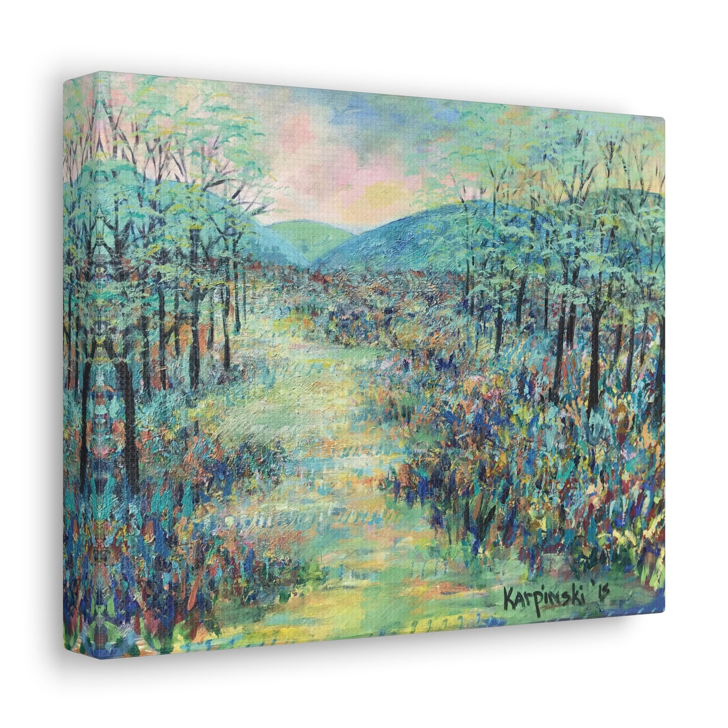 Landscape Art North Carolina Canvas Art - Valle Crucis by Leslie Karpinski