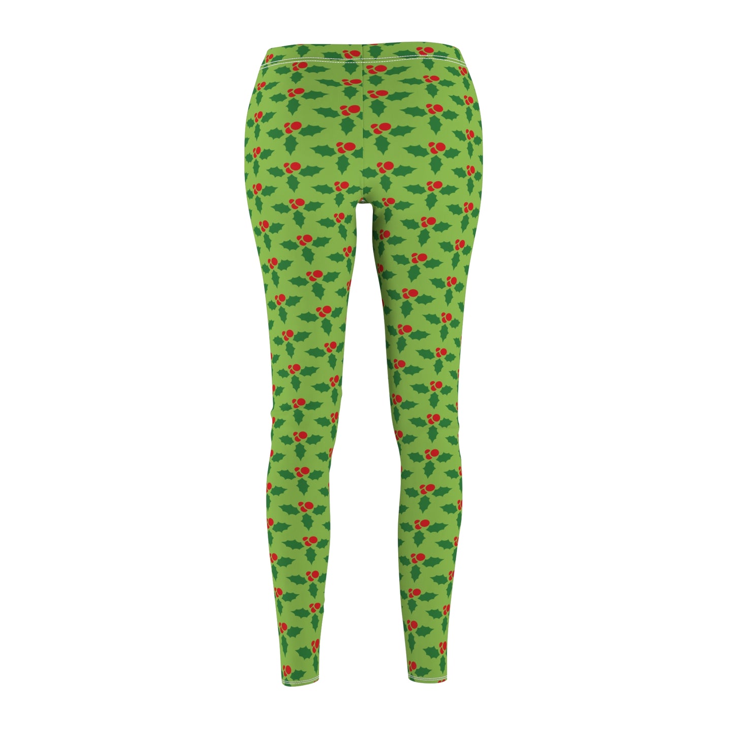 Holly Christmas Womens Leggings Yoga Pants - Saiko Studio