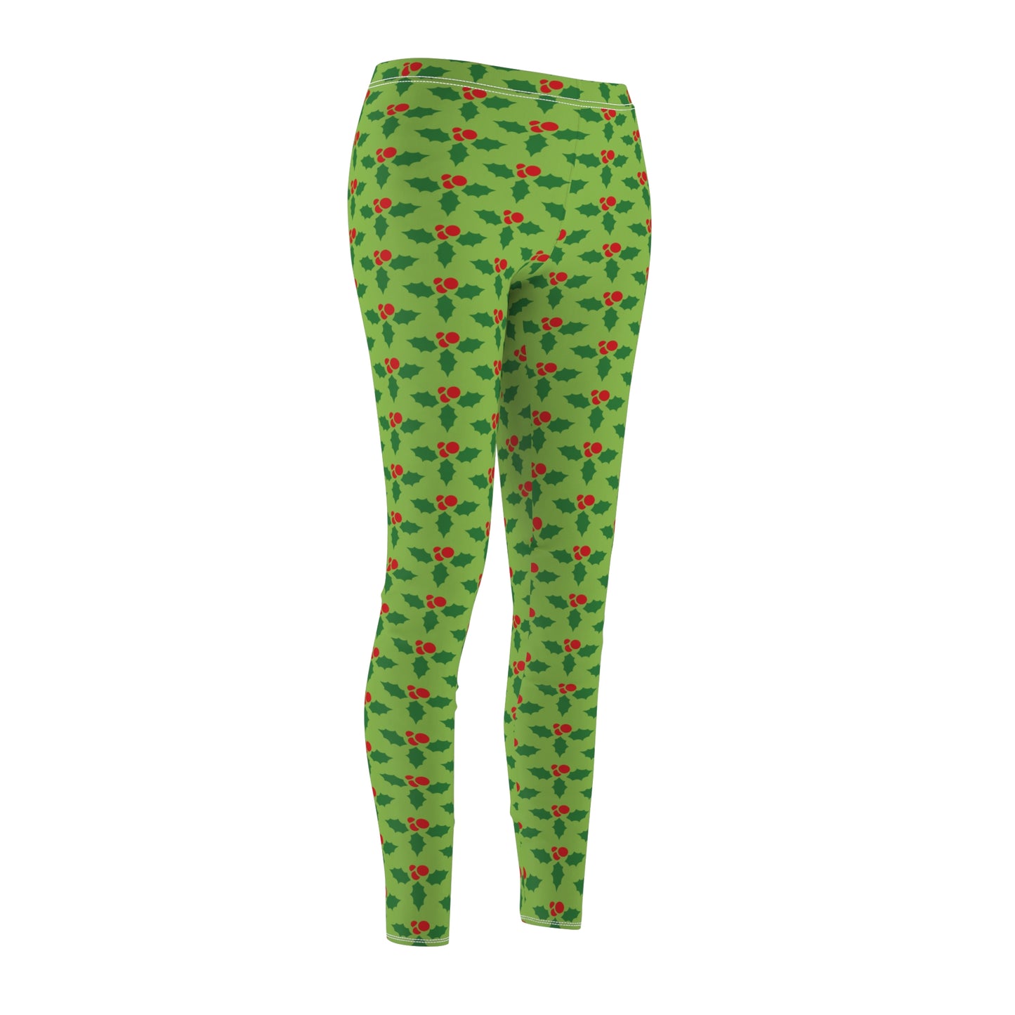 Holly Christmas Womens Leggings Yoga Pants - Saiko Studio